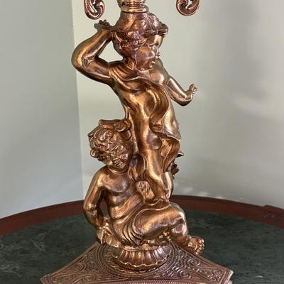 Victorian-Style Cherub Oil Lamp (LR-SF)