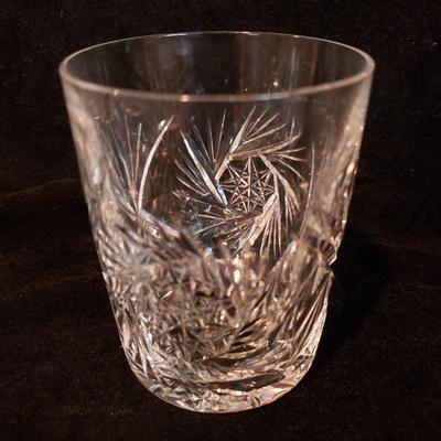 Ten Cut Glass Tumblers and Pineapple Decanter (KN-KD)