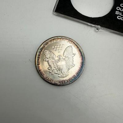 Two One-Troy Ounce Silver Eagle Dollars (ST-SS)