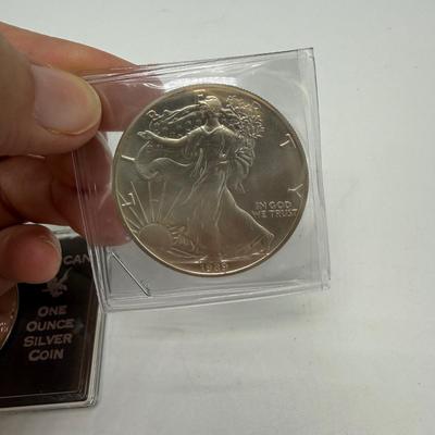 Two One-Troy Ounce Silver Eagle Dollars (ST-SS)