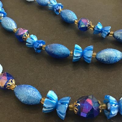 Gorgeous western Germany. Marked Glass Multi Beads. Pretty