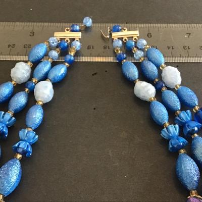 Gorgeous western Germany. Marked Glass Multi Beads. Pretty