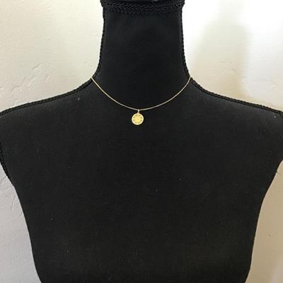 Cute dainty gold tone, necklace