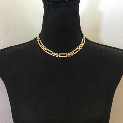 Vintage Napier, gold tone, color statement, necklace excellent condition