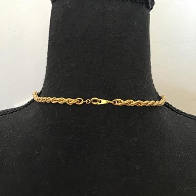 Vintage Korea, very nice gold tone, chain necklace