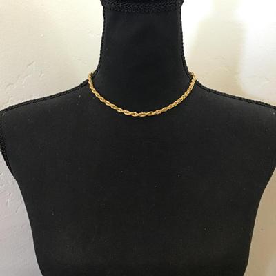 Vintage Korea, very nice gold tone, chain necklace