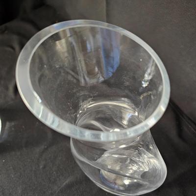 Unique Glass Water Pitcher & Ice Bucket (LR-JS)