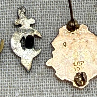 Masonic Pins, 10K NJJS Pin, Lion’s Club Pins + AVL (ST-SS)