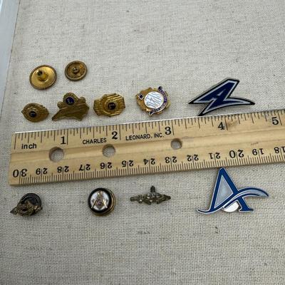 Masonic Pins, 10K NJJS Pin, Lion’s Club Pins + AVL (ST-SS)