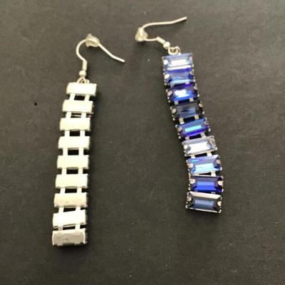 Multicolor rhinestone dangle earrings