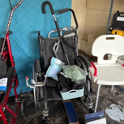 Sale Photo Thumbnail #20: HEAO Walker with cupholder and four wheels wheelchairs canes basic walker extra large shower chair with back walker pouch. Foot arch support back support Walker wheels fabulous smelling lavender wrap bed SUPPORT.