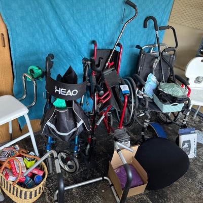 Sale Photo Thumbnail #18: HEAO Walker with cupholder and four wheels wheelchairs canes basic walker extra large shower chair with back walker pouch. Foot arch support back support Walker wheels fabulous smelling lavender wrap bed SUPPORT.