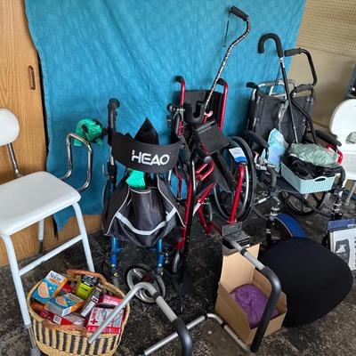 Sale Photo Thumbnail #24: HEAO Walker with cupholder and four wheels wheelchairs canes basic walker extra large shower chair with back walker pouch. Foot arch support back support Walker wheels fabulous smelling lavender wrap bed SUPPORT.