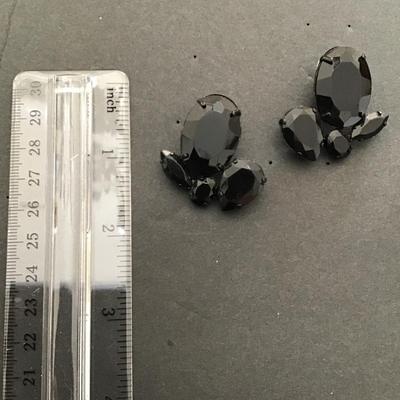 Black faux fashion, statement rings