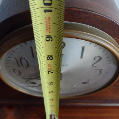 Antique Wood Case Mantle Clock