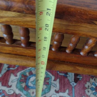 Vintage Solid Wood Low Profile Indian Tea or Coffee Table