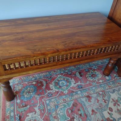Vintage Solid Wood Low Profile Indian Tea or Coffee Table