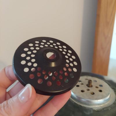 Brass Lamp w/ Reverse Painted Glass Shade (PB-BBL)