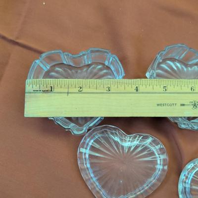 Large flat of glassware Anchor Hocking, Hobnail, Tiffin Francisan