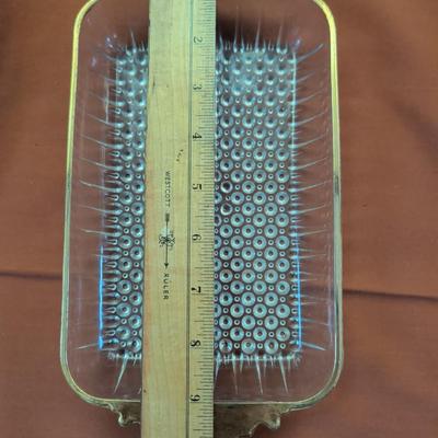 Large flat of glassware Anchor Hocking, Hobnail, Tiffin Francisan