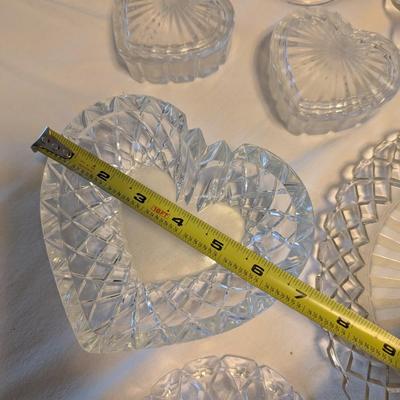 Large flat of glassware Anchor Hocking, Hobnail, Tiffin Francisan