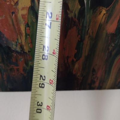 Original Art on Canvas Colorful Poppy Field by C. Lewis