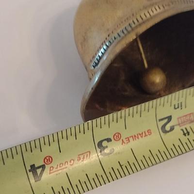 Vintage Brass British Metropolitan Police Helmet Bell
