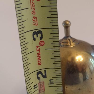 Vintage Brass British Metropolitan Police Helmet Bell