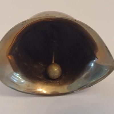 Vintage Brass British Metropolitan Police Helmet Bell