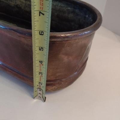 Vintage Copper Planter Pan