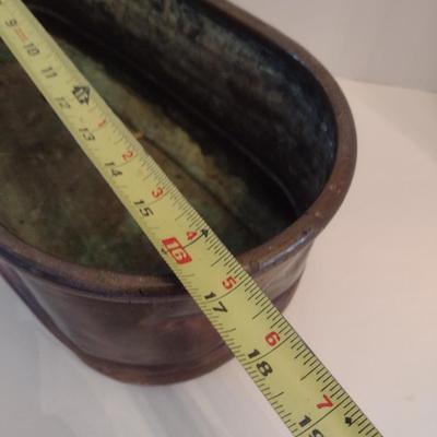 Vintage Copper Planter Pan