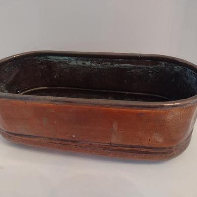 Vintage Copper Planter Pan