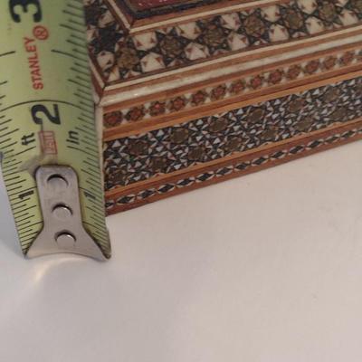 Persian Micro Mosaic Khatam Inlaid Trinket Box