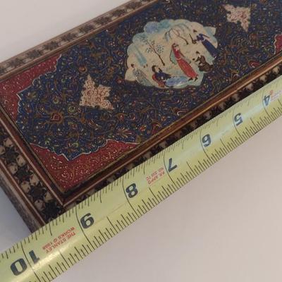 Persian Micro Mosaic Khatam Inlaid Trinket Box