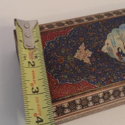 Persian Micro Mosaic Khatam Inlaid Trinket Box