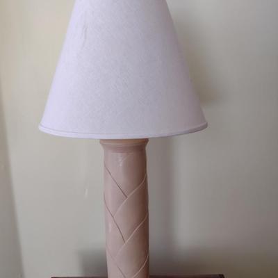 Ceramic Post Table Lamp with Shade