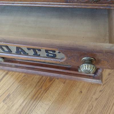 J & P Coats Antique Six Drawer Spool Cotton Cabinet
