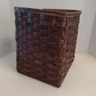Splint Wood Square Basket
