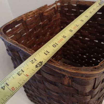 Splint Wood Square Basket