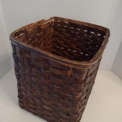 Splint Wood Square Basket