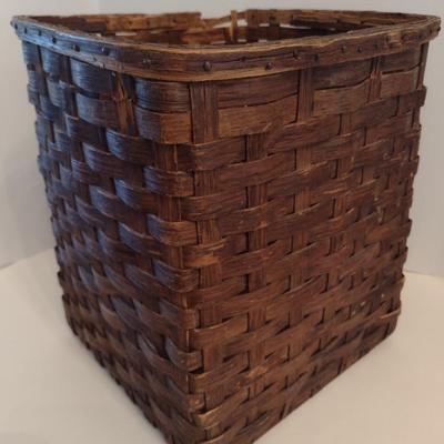Splint Wood Square Basket