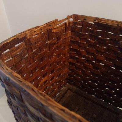 Splint Wood Square Basket
