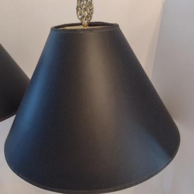 Pair of Brass Finish Candlestick Design Table Lamps