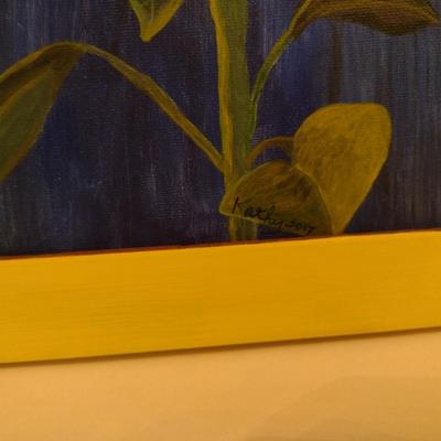 Pair of Original Framed Art Pieces by Local Artist