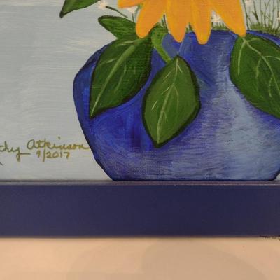 Pair of Original Framed Art Pieces by Local Artist