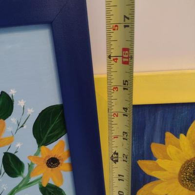 Pair of Original Framed Art Pieces by Local Artist