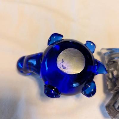 Glass Turtle and Owl