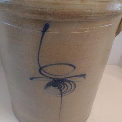 Vintage Salt Glaze 'Bee Sting' Stoneware Pot