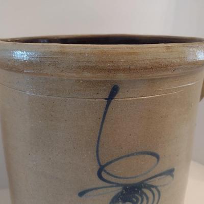 Vintage Salt Glaze 'Bee Sting' Stoneware Pot