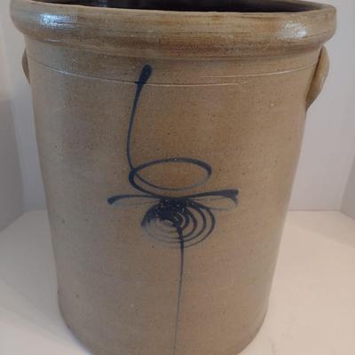 Vintage Salt Glaze 'Bee Sting' Stoneware Pot